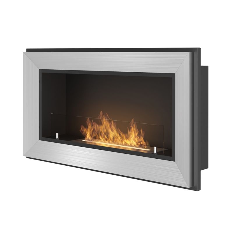 

Биокамин SIMPLE FIRE FRAME 900 серый со стеклом