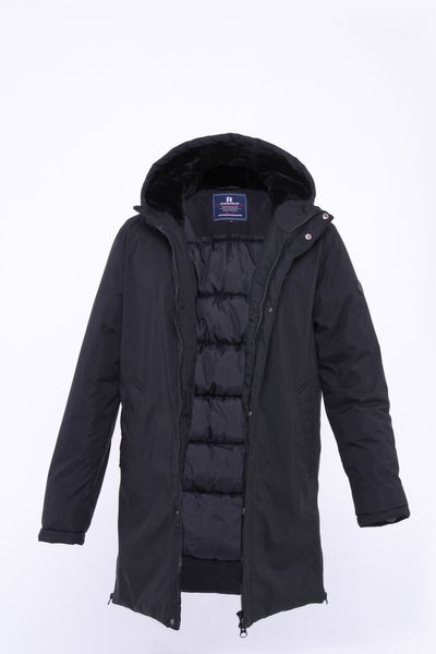 

Мужская зимняя стильная теплая куртка с капюшоном Remain 7728 2XL черный 11317