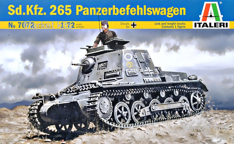 

Бронеавтомобиль Sd.Kfz.265 "Panzerbefehlswagen" 1:72 ITALERI (IT7072)