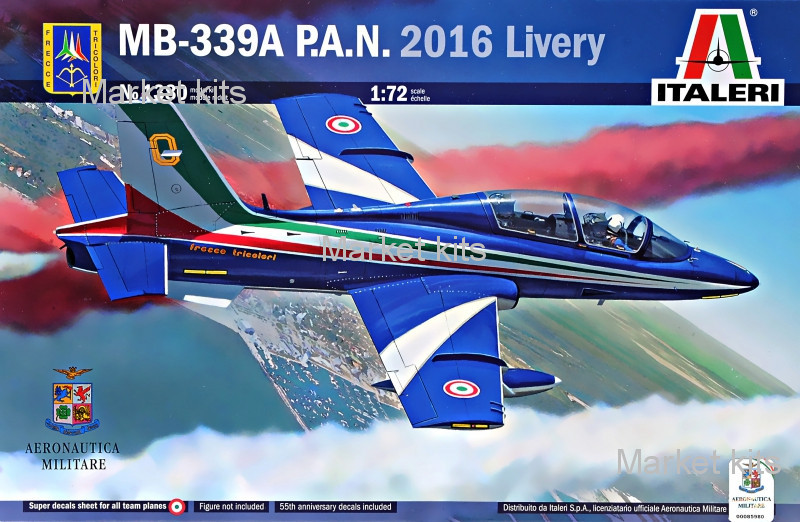 

Учебно-тренировочный самолет MB-339, 2016 г. 1:72 ITALERI (IT1380)