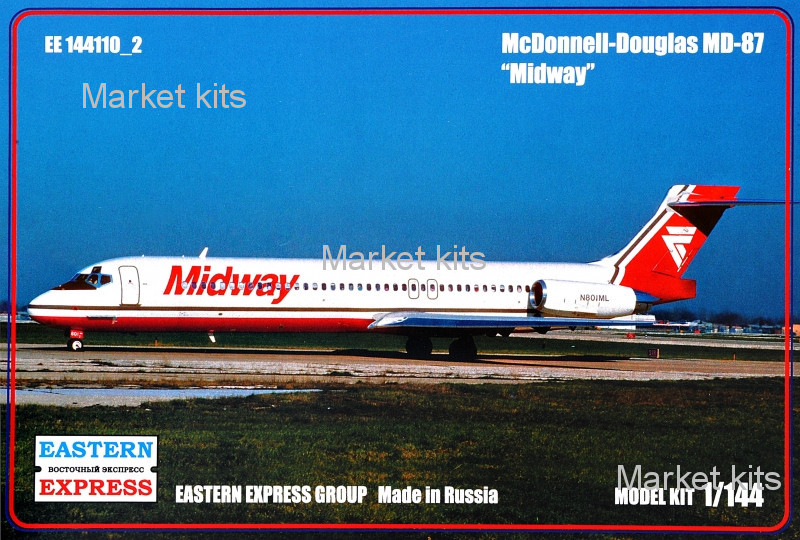

Пассажирский самолет MD-87 "Midway" 1:144 Eastern Express (EE144110-02)