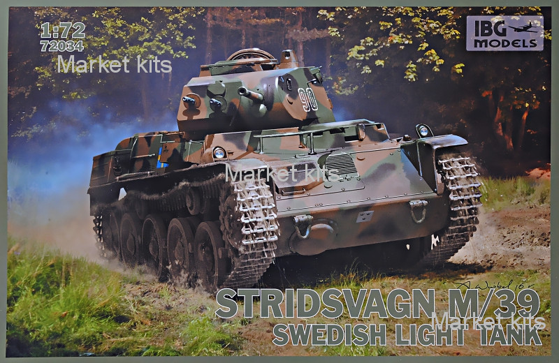 

Шведский легкий танк Stridsvagn M/39 1:72 IBG Models (IBG72034)