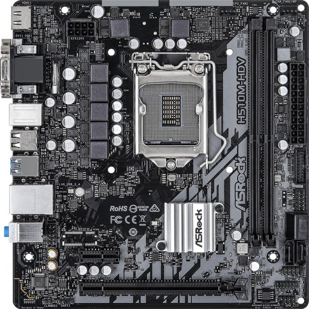 

Материнська плата ASRock H510M-HDV (s1200, Intel H510, PCI-Ex16)