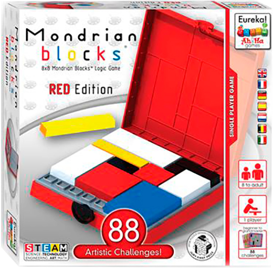 

Головоломка Eureka 3D Puzzle Блоки Мондриана Красная (473553) (5425004735539)