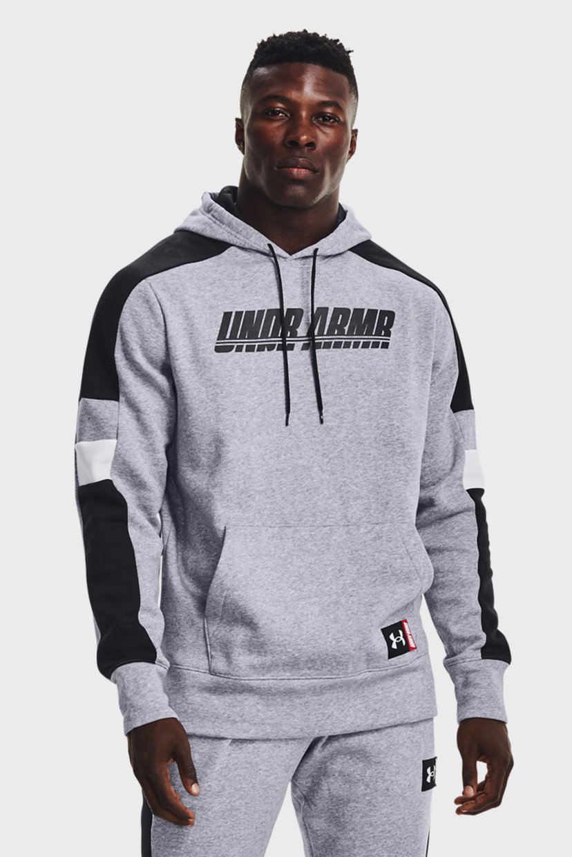 

Мужское серое худи UA BASELINE FLEECE P/O HOODY Under Armour SM 1366528-011