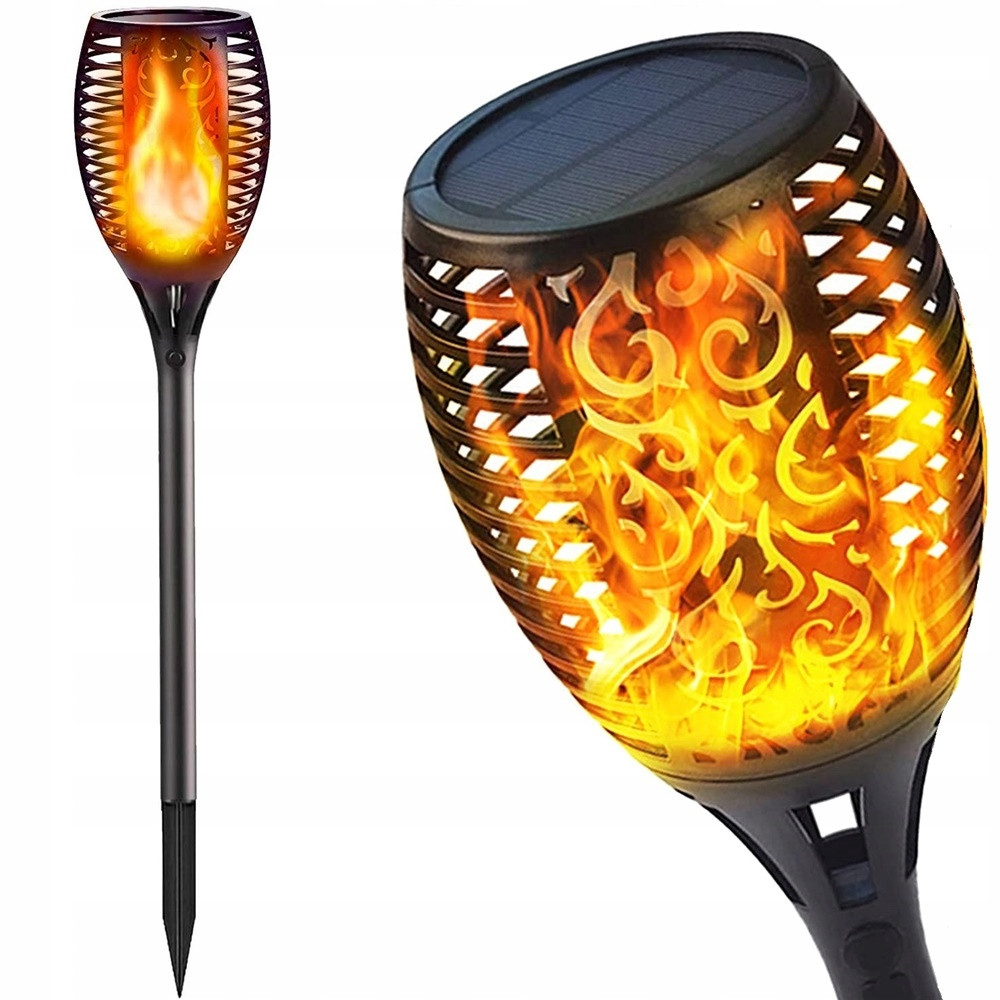

Садовый светильник-фонарь, факел на солнечной батарее Solar flame 58 см