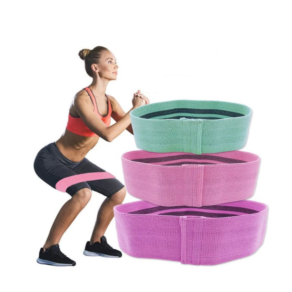 

Тканевые фитнес-резинки для спорта Hip Resistance Band 3 шт.