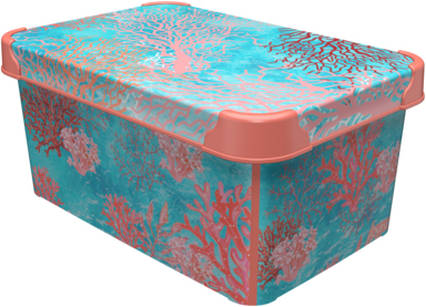 

Контейнер для хранения с крышкой Qutu Style Box Coral 5 л (STYLE BOX с/к CORAL 5л.)