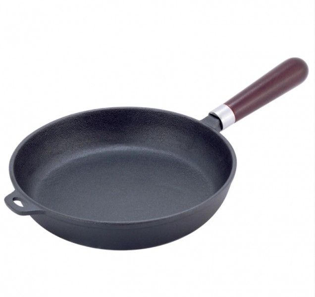 

Сковородка Kamille 28.5см с деревянной ручкой для приготовления пищи KM-4812V