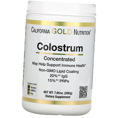 

Молозиво Концентрированное, Colostrum Powder Concentrated, California Gold Nutrition 200г (72427003)
