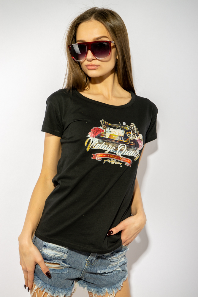 

Футболка женская 85F287 (Черный) XL