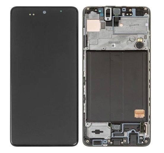 

Дисплей для Samsung A515F Galaxy A51 2019 с сенсором (тачскрином) черный с рамкой, OLED