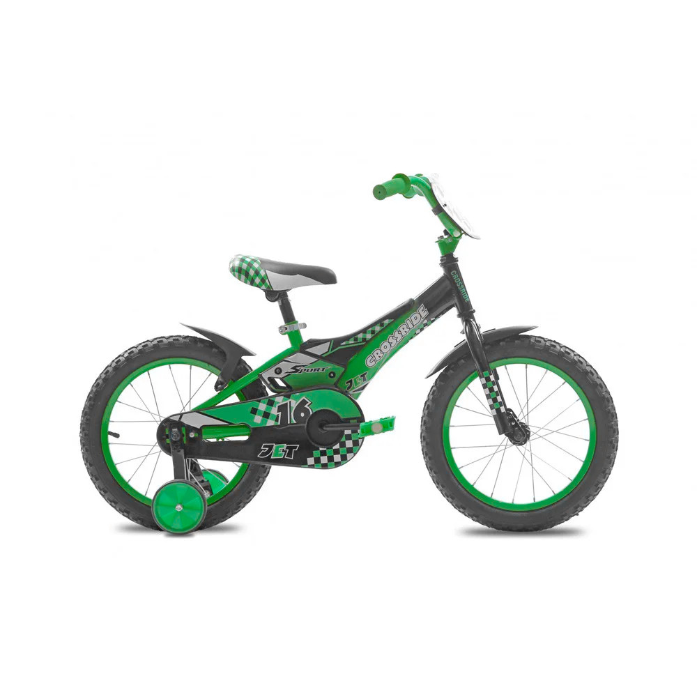 

Велосипед Crossride Jet 20" Черно-Зеленый