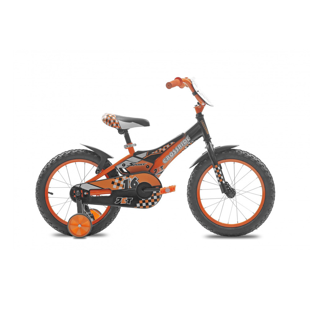 

Велосипед Crossride Jet 16" Черно-Оранжевый