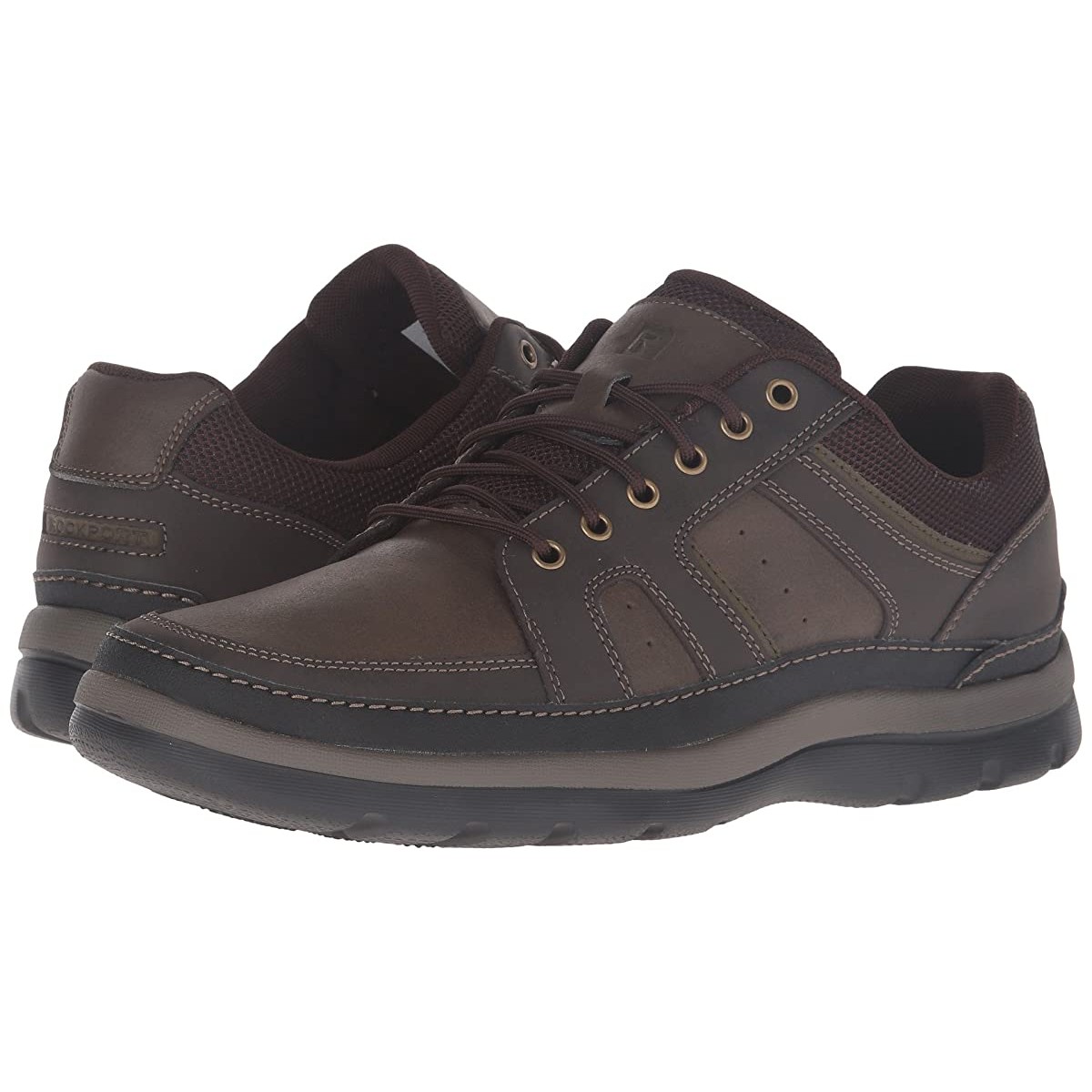 

Сникеры Rockport Get Your Kicks Mudguard Dark Brown Leather, 41 (260 мм)