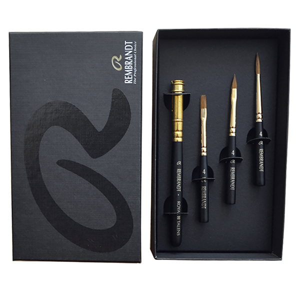 

Набор кистей для акварели REMBRANDT TRAVEL SET, №4, 3шт, картон (90935090)