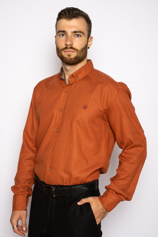 

Рубашка с длинными рукавами 644f010 (Кирпичный) S