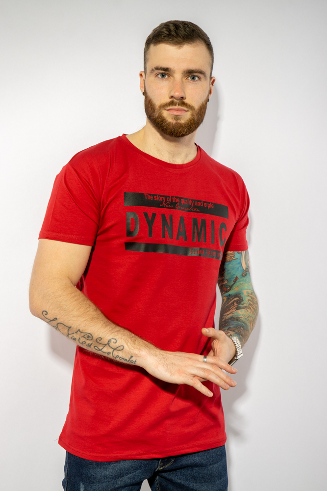 

Футболка с принтом 85F266 (Бордовый) XXL