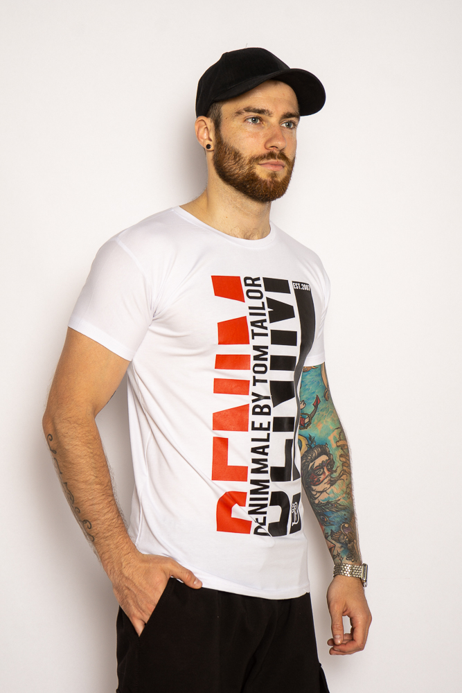 

Футболка с текстовым принтом 85F0332 (Белый) XXL