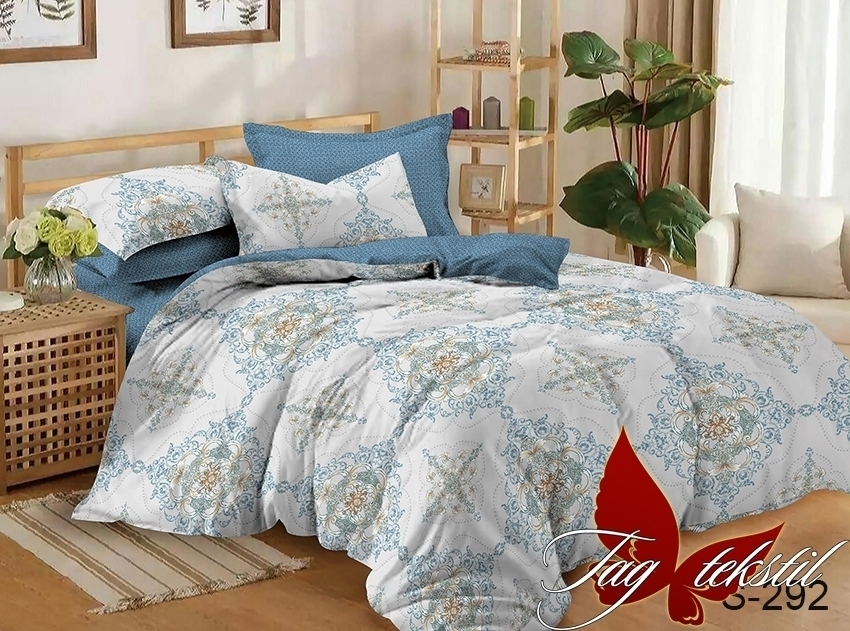 

Комплект постельного белья с компаньоном TM TAG - евро - Сатин Люкс - S292