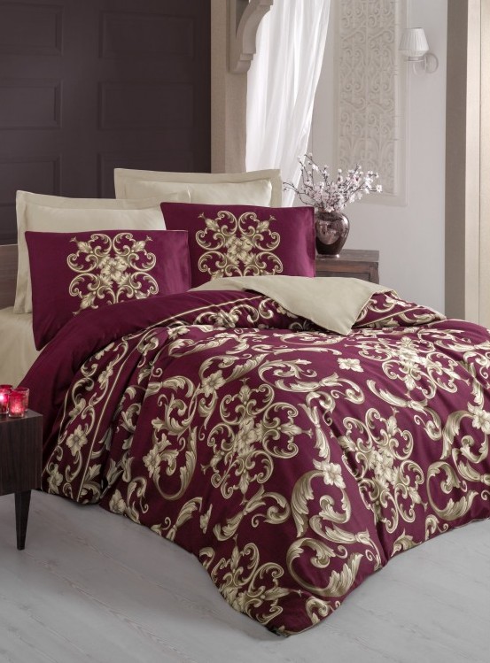 

Постельное белье Cotton Box Royal Tayrol Kirmizi Евро турция, сатин