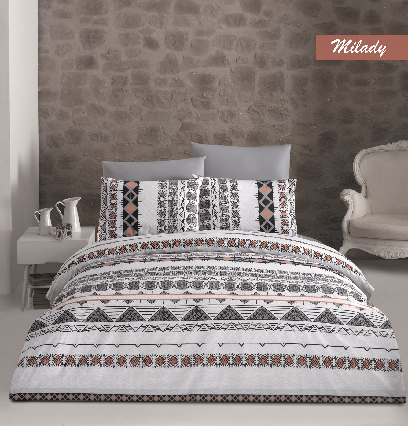 

Постельное белье Cotton Box Majoli Milady Евро турция, ранфорс