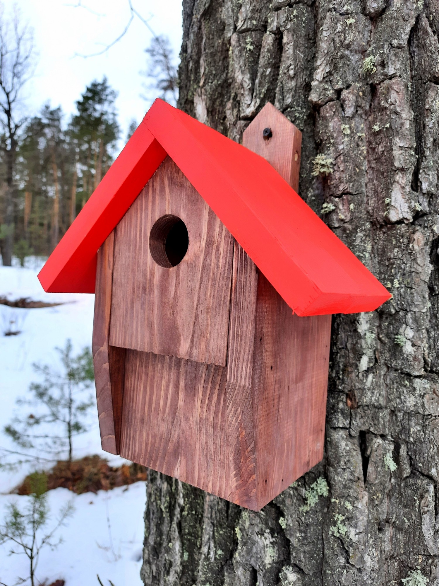 

Синичник, скворечник, домик для птиц от "House_for_birds" Красный