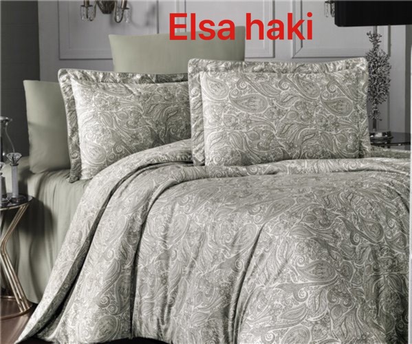 

Постельное белье Altinbasak Elsa Haki Евро турция, жаккард