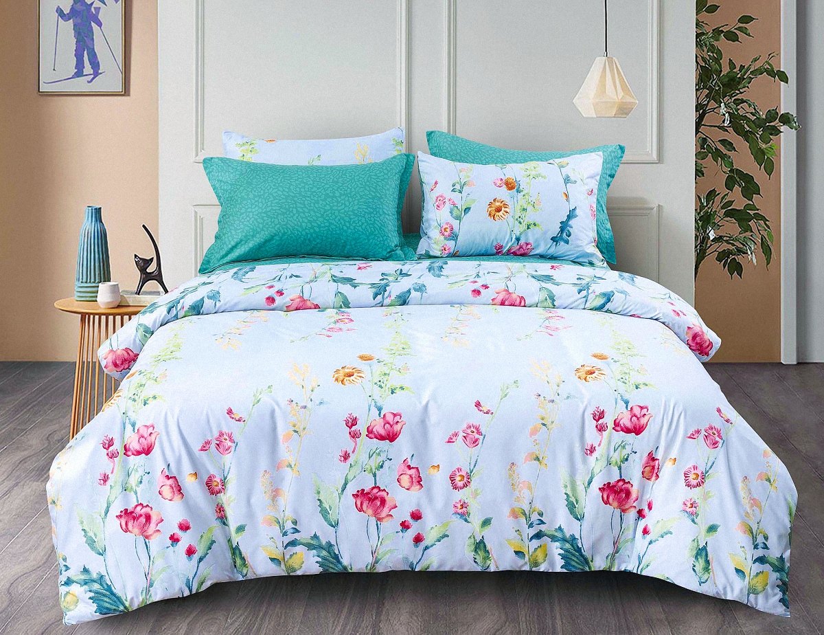 

Постельное белье La Scala PC-147 Двуспальный франция, бархатный сатин