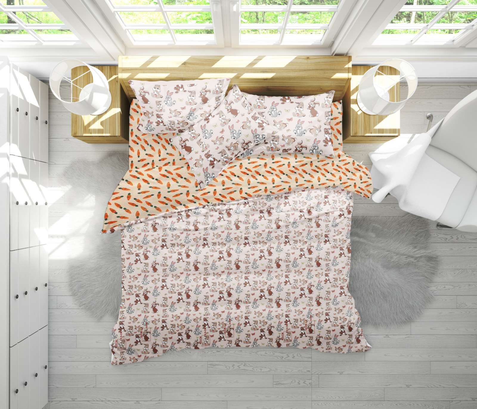 

Постельное белье MirSon 17-0530 Bambi Семейный италия, бязь