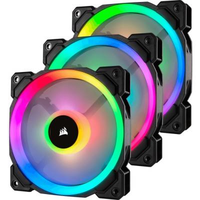 

Вентилятор Corsair LL120 RGB 3 Fan Pack (CO-9050072-WW), 120x120x25мм, 4-pin, черный