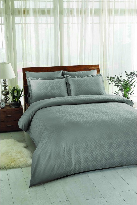 

Постельное белье Tac Vision Аntrasite Евро турция, сатин жаккард