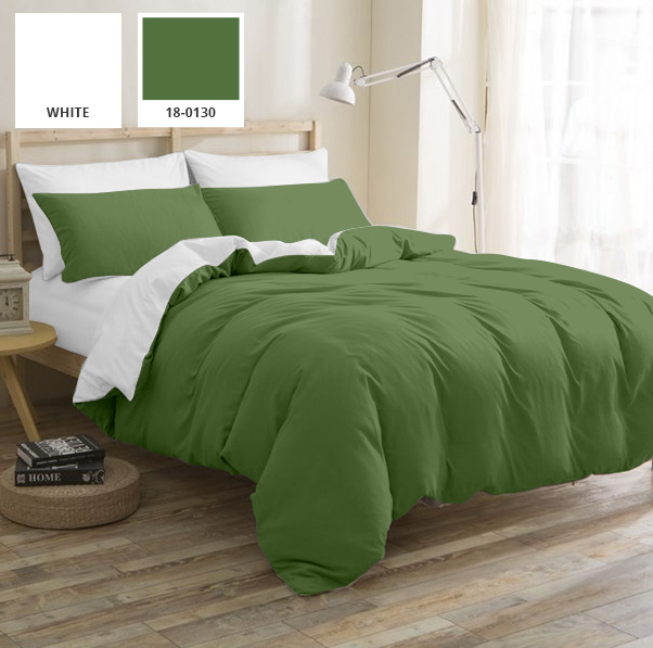 

Постельное белье MirSon Green Diego (11-2107+18-0130) Полуторный италия, бязь