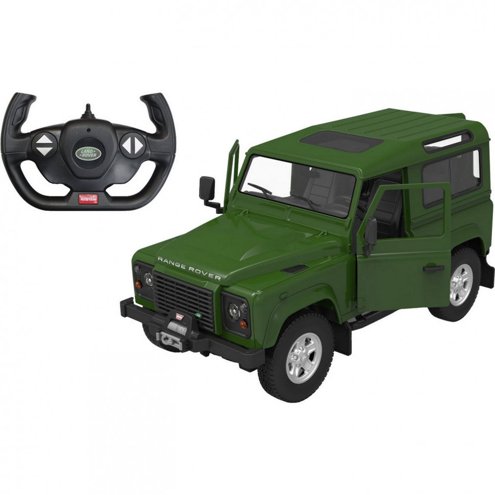 

Машинка на радиоуправлении Land Rover Defender Rastar 78460(Green) зеленый, 1:14