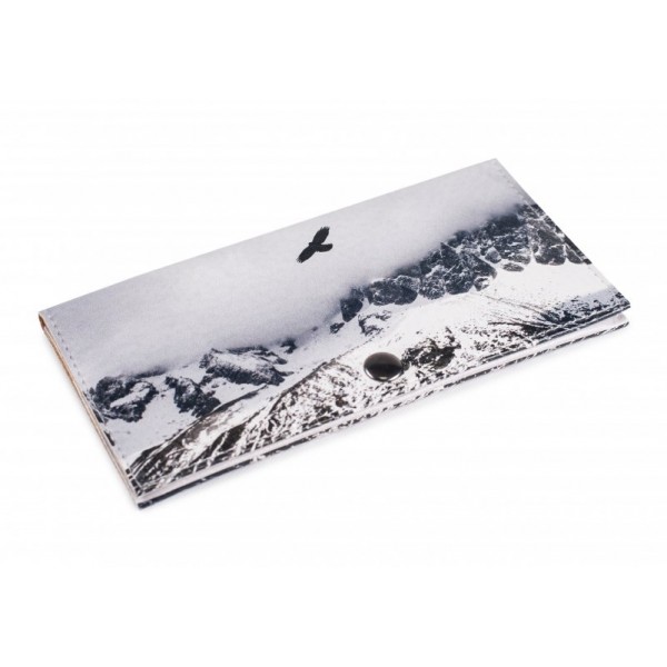 

Женский кошелек Полет в горах Ручная работа