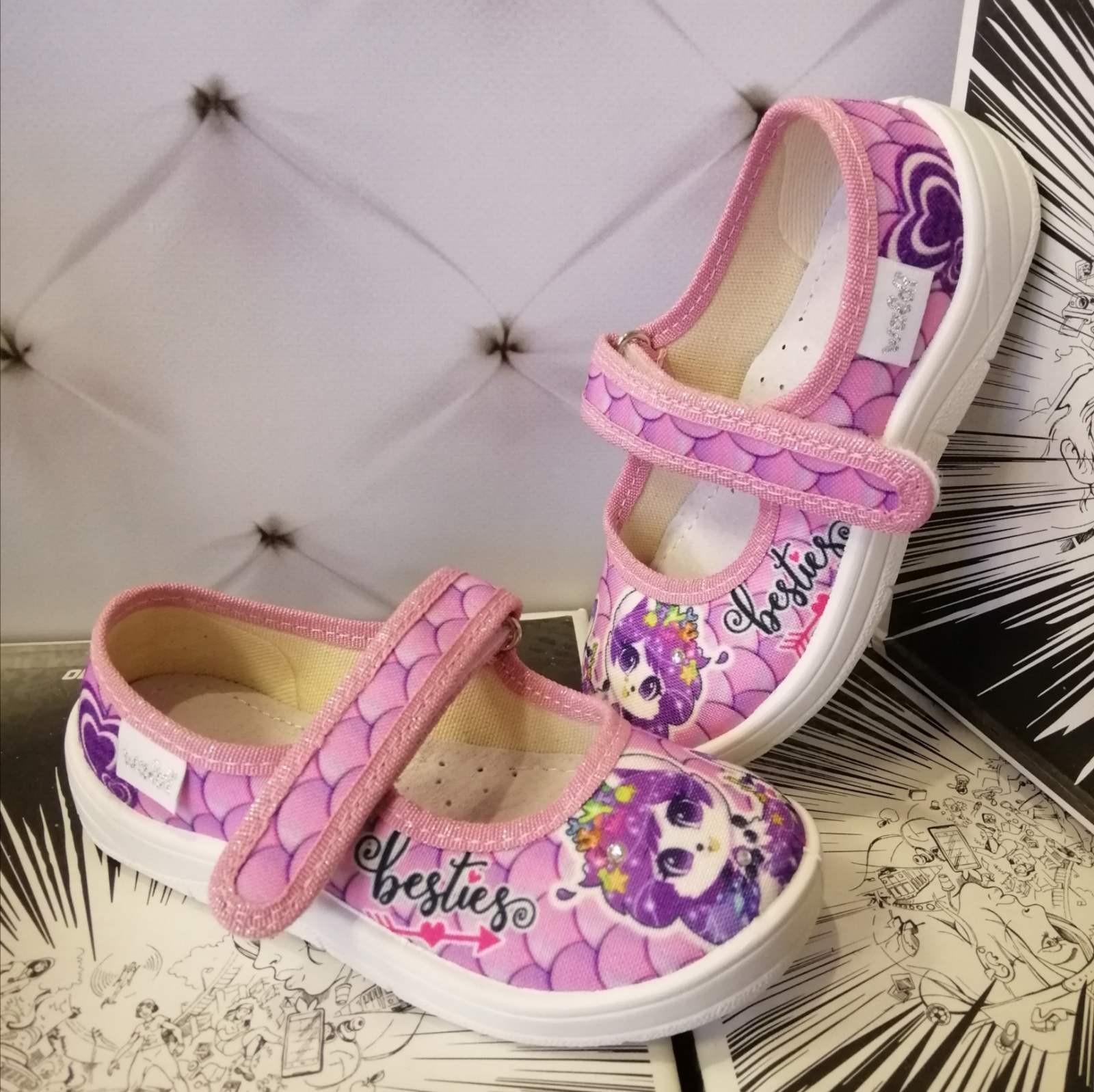 

Тапочки для девочки Waldi 360-441 розовые р.30-19,3 см