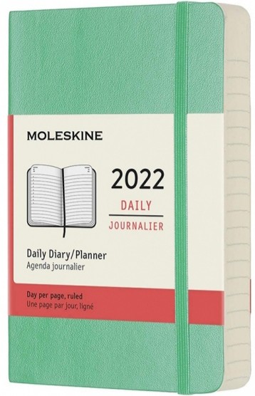 

Щоденник Moleskine на 2022 рік кишеньковий 9 х 14 см ментол м'який