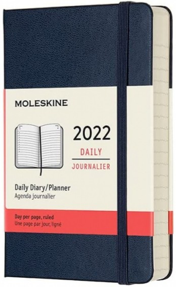 

Щоденник Moleskine на 2022 рік кишеньковий 9 х 14 см сапфір