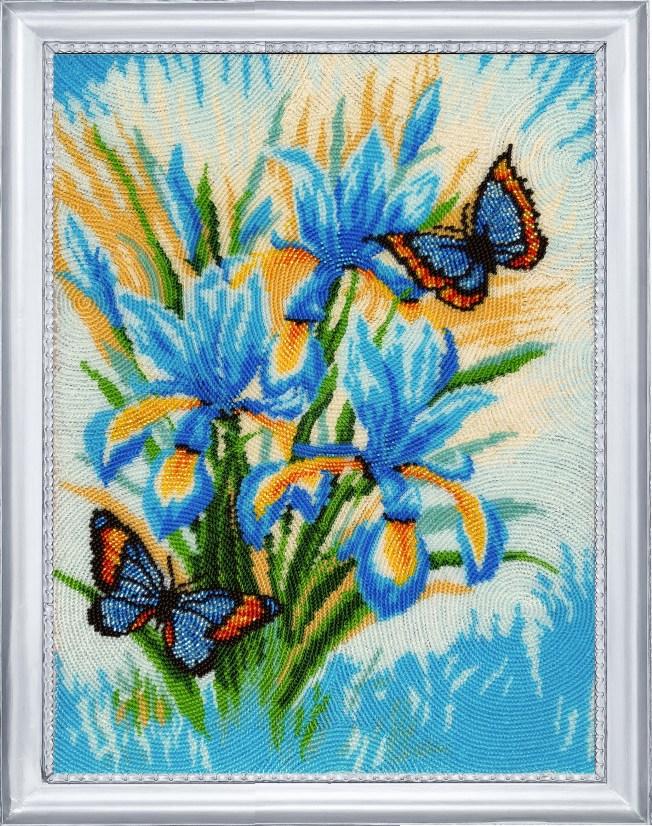 

Набор для вышивки бисером Butterfly Набор вышивка бисером Небесные цветы 35 х 26 125