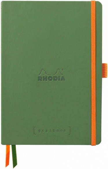 

Блокнот Rhodia Goalbook A5 14,8 х 21 см зелений в крапку м'який