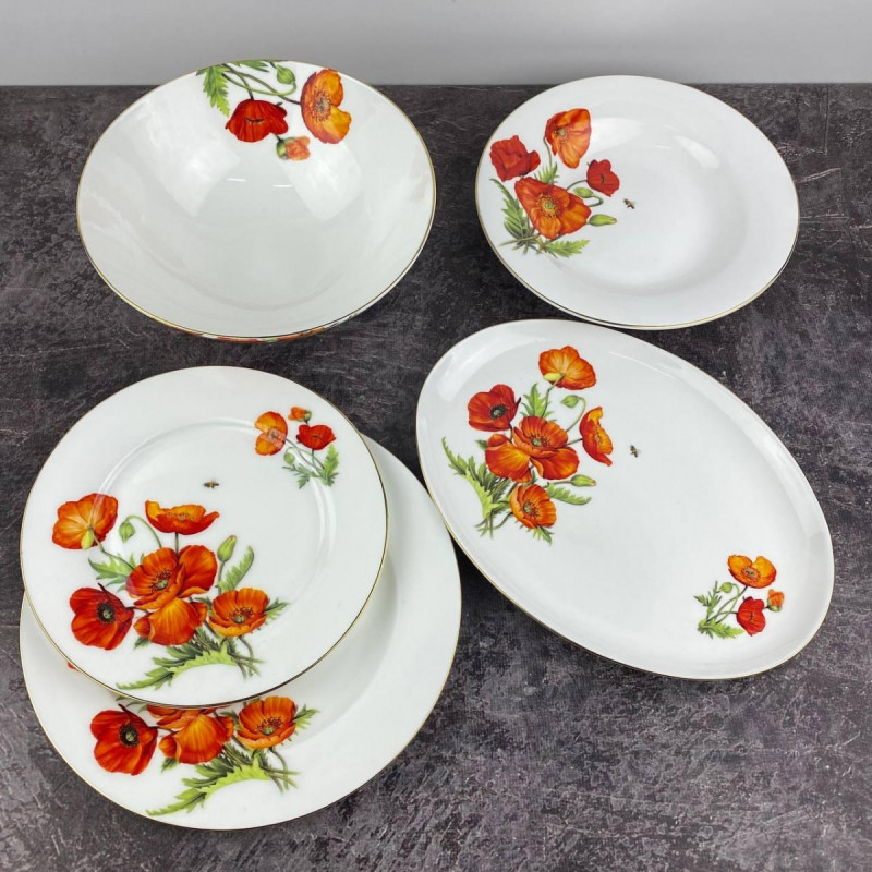

Сервиз столовый Rosentall Маки CT-933-20 20 предметов