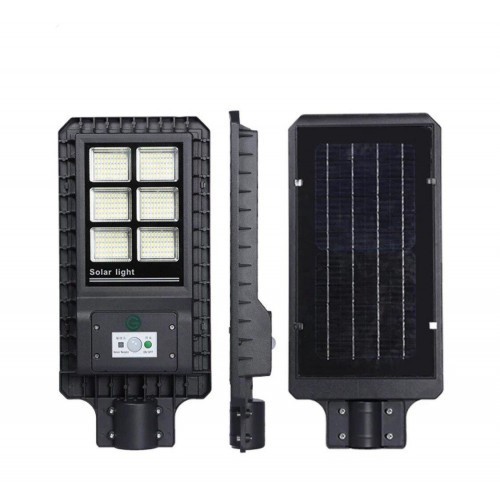 

Уличный светодиодный LED светильник FOYU 120W на солнечных батареях с датчиком и пультом metal