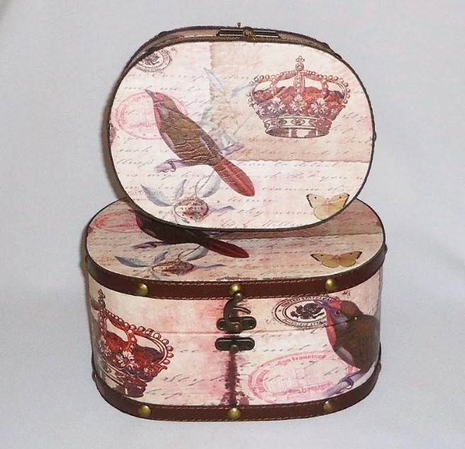 

Набор шкатулок для украшений Luxury Style Elite овальные Корона 2шт