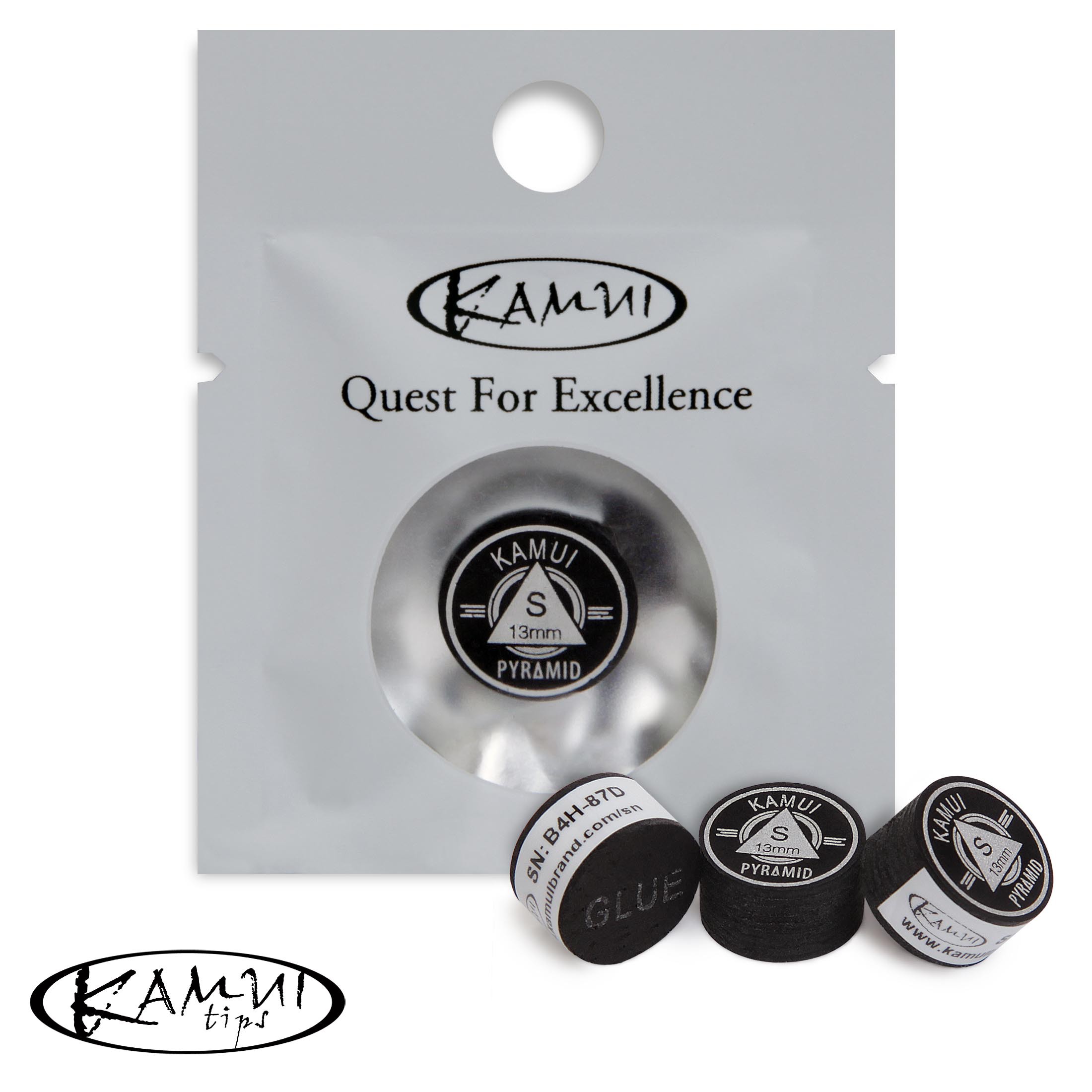

Наклейка для кия Kamui Pyramid Black Soft