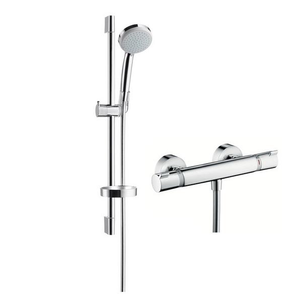 

Душевой гарнитур Hansgrohe Croma 100 Vario 4jet EcoSmart + термостат, штанга 650 мм