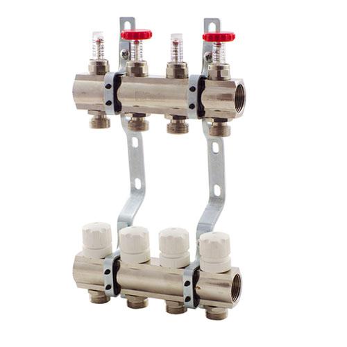 

Коллектор FADO c расходомером 1"x3/4" 4 выхода