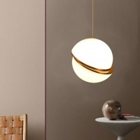 

Подвес Semicircle White/Gold D20/H20