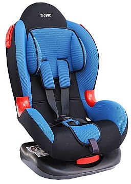 

Автокресло детское Siger кокон синий 1-7 лет