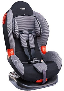 

Автокресло детское Siger кокон серый 1-7 лет