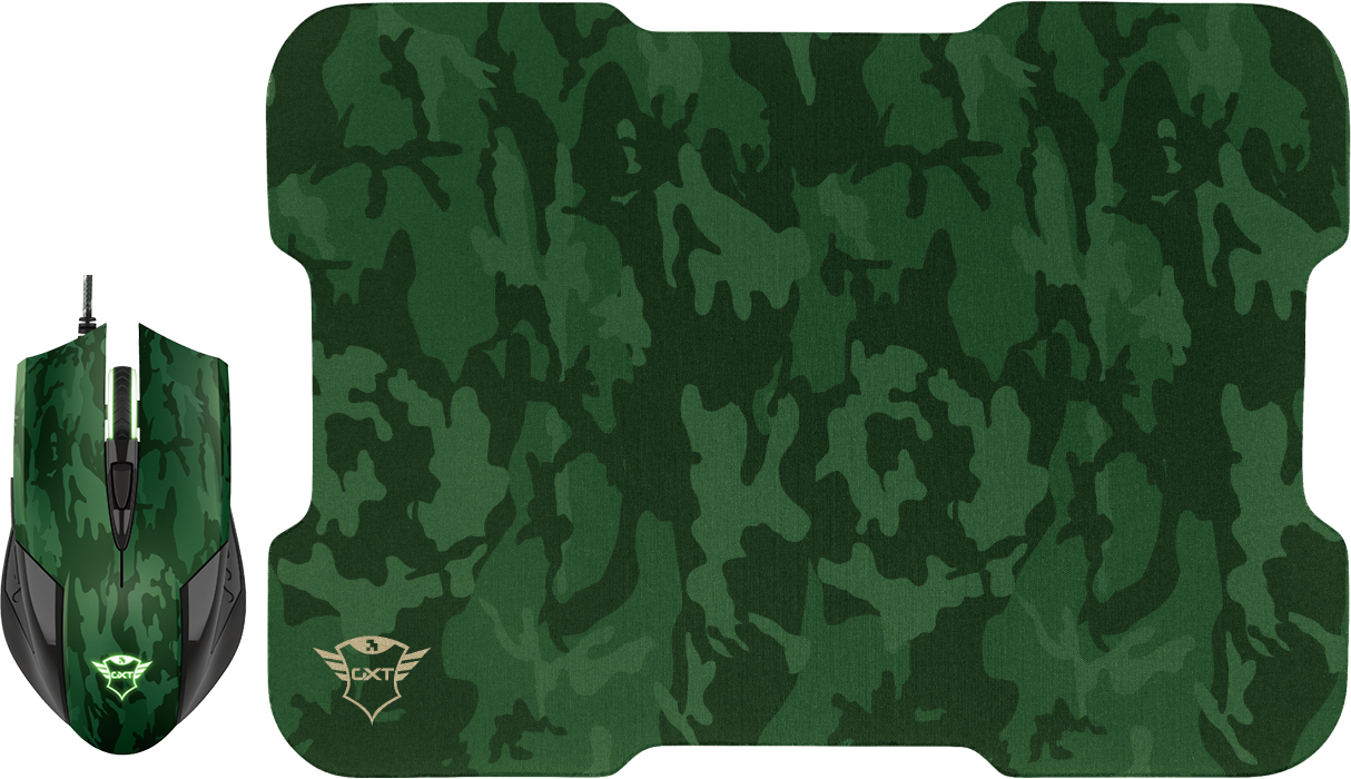 

Мышь Trust GXT 781 Rixa Camo Mouse & Pad USB Camouflage (TR23611)